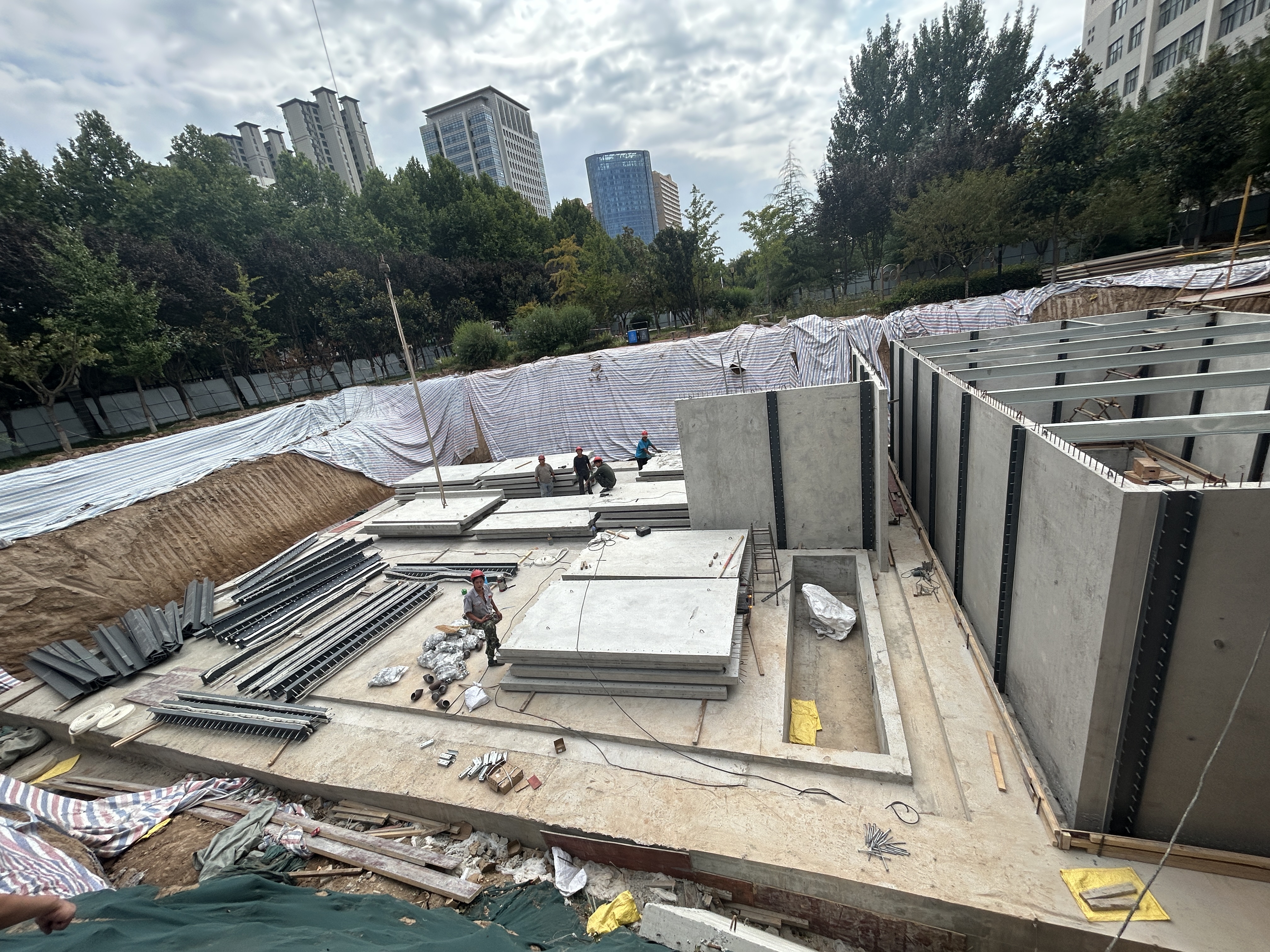 天畅环保预制混凝土水池｜绿色文明施工，适配各类城区严控工地